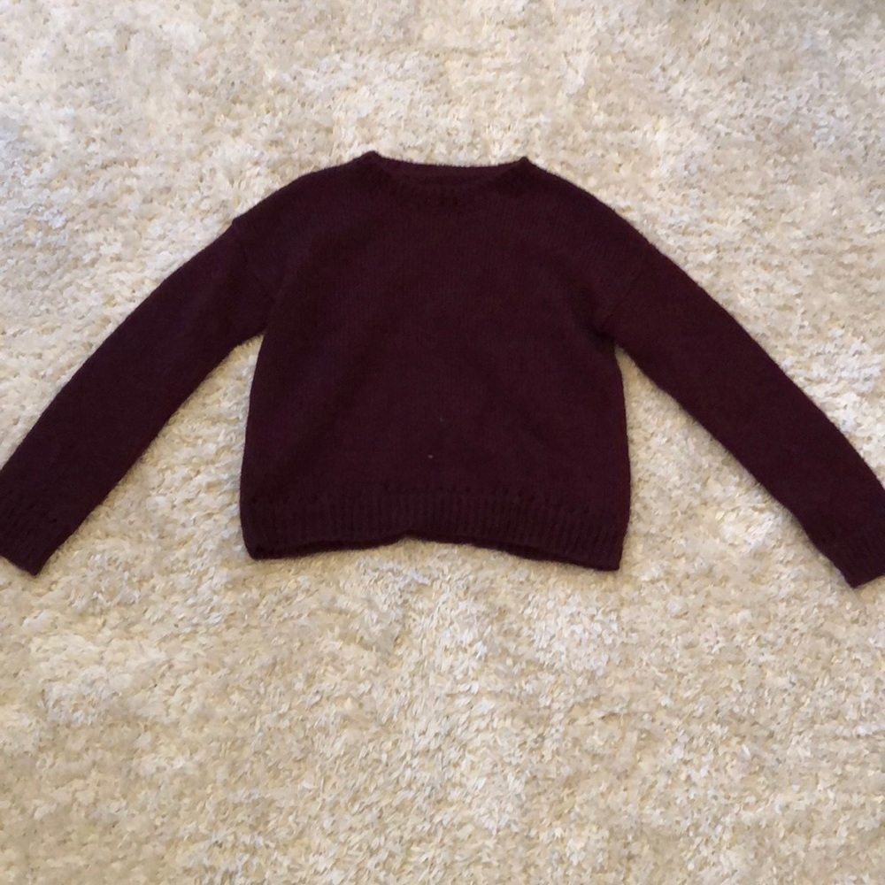 Burgundy sweater